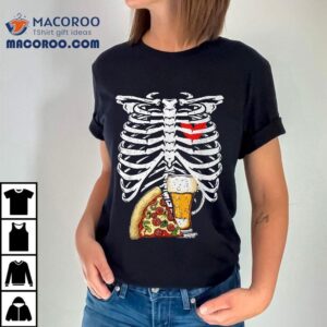 Skeleton Dad Halloween Pregnancy Couples Costumes Shirt
