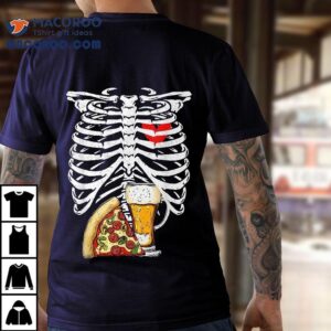 Skeleton Dad Halloween Pregnancy Couples Costumes Tshirt