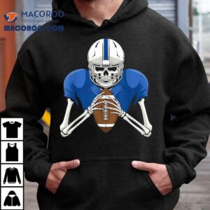 Skeleton Football Halloween Costume Funny Boys Kids Tee Shirt