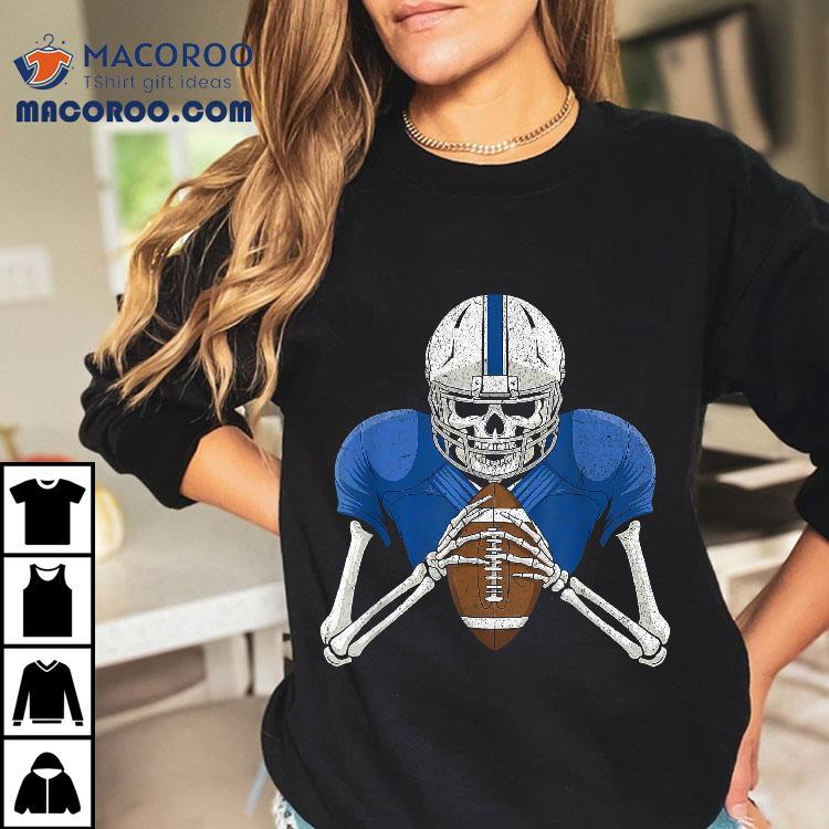 Skeleton Football Halloween Funny Boys Distressed Shirt Skeleton Football Halloween Funny Boys Distressed Shirt