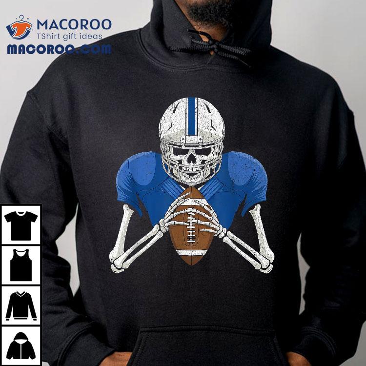 Skeleton Football Halloween Funny Boys Distressed Shirt Skeleton Football Halloween Funny Boys Distressed Shirt