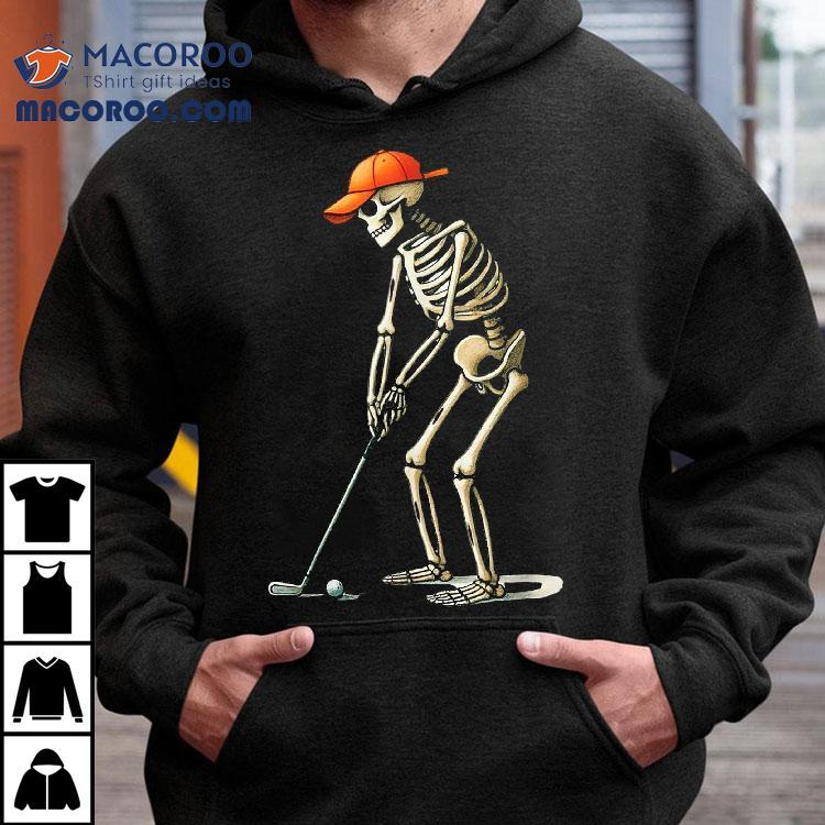 Skeleton Golf Halloween Golfer Player Funny Dad Shirt Skeleton Golf Halloween Golfer Player Funny Dad Shirt