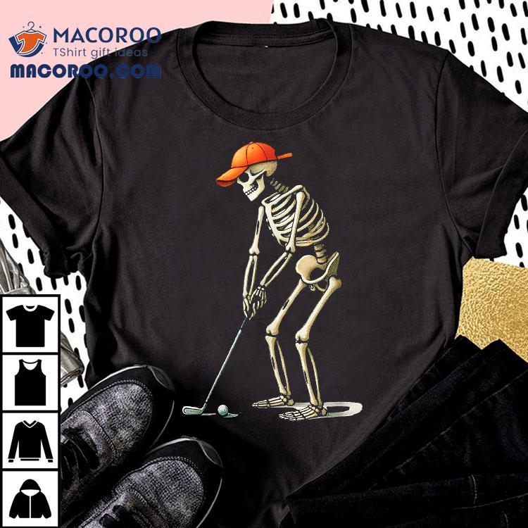Skeleton Golf Halloween Golfer Player Funny Dad Shirt Skeleton Golf Halloween Golfer Player Funny Dad Shirt