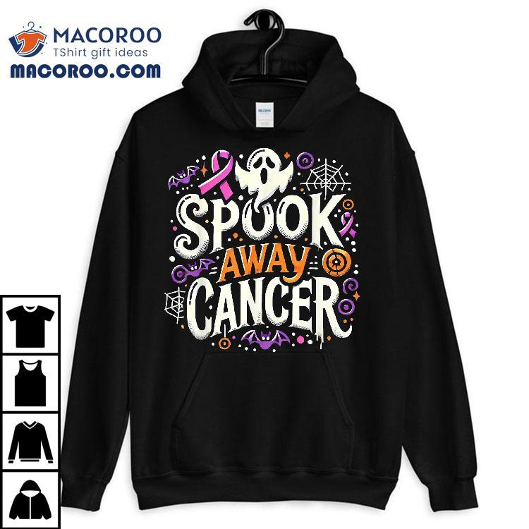 Spook Away Cancer October Halloween Breast Awareness Shirt Spook Away Cancer October Halloween Breast Awareness Shirt