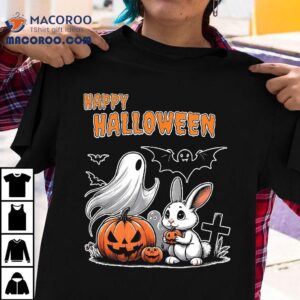 Spooky Ghost With Bunny Shirt