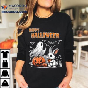 Spooky Ghost With Bunny Shirt