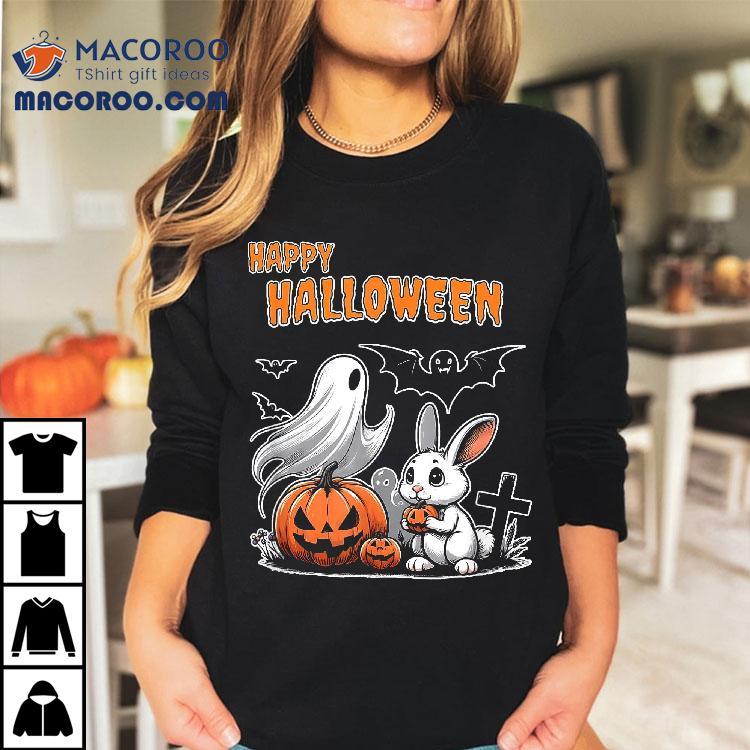 Spooky Ghost With Bunny Shirt Spooky Ghost With Bunny Shirt