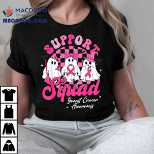 Support Squad Breast Cancer Awareness Cute Ghost Halloween Shirt Support Squad Breast Cancer Awareness Cute Ghost Halloween Shirt