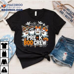 Team Preschool Boo Crew Halloween Ghos Tshirt