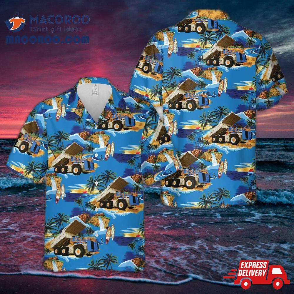 Terex 33-19 Titan Dump Truck Hawaiian Shirt Terex 33-19 Titan Dump Truck Hawaiian Shirt