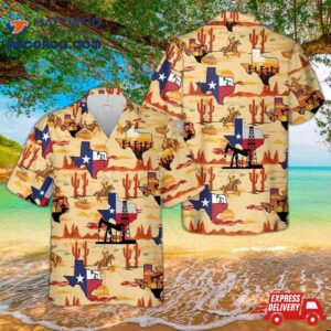 Texas Oilfield Hawaiian Shirt