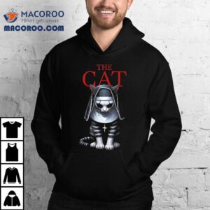 The Cat Funny Halloween Horrors Movie Parody Black Shirt