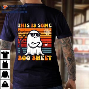 This Is Some Boo Sheet Ghost Groovy Retro Funny Halloween Tshirt