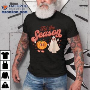 Tis The Season Pumpkin Boo S S Hippie Halloween Costume Tshirt