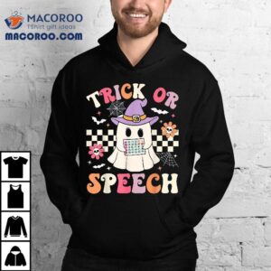 Trick Or Speech Retro Slp Halloween Therapy Shirt Trick Or Speech Retro Slp Halloween Therapy Shirt