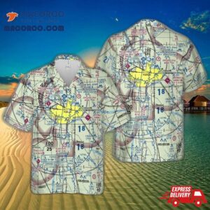 Twin Cities Vfr Sectional Chart Hawaiian Shirt