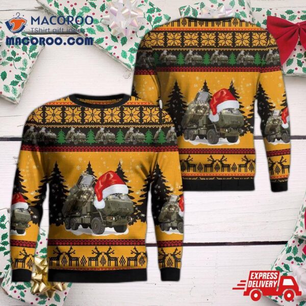 U.s. Marine Corps High Mobility Artillery Rocket System M142 Himars Christmas Sweater