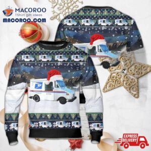 United States Postal Service Grumman Llv Christmas Sweater