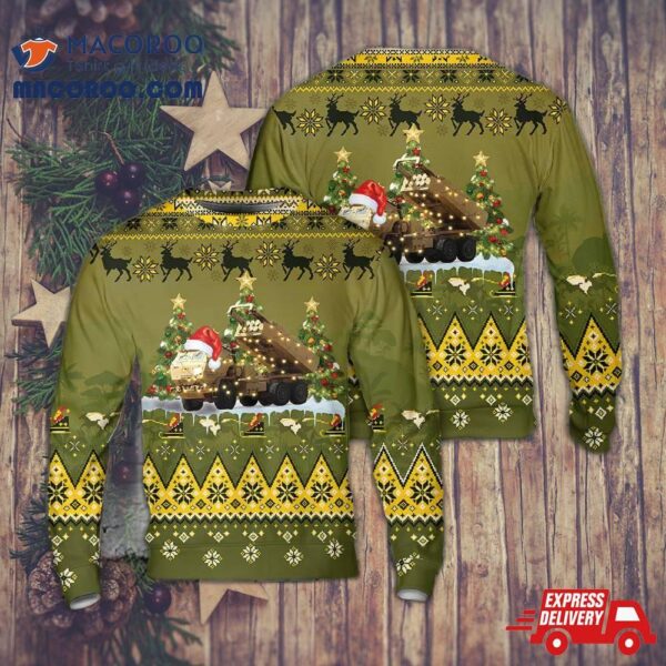 Us Army M142 Himars Of 75th Field Artillery Brigade Aop Christmas Sweater