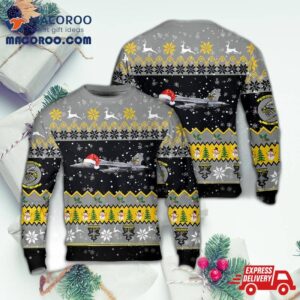 Us Navy Electronic Attack Squadron 138 (vaqron 138) “yellow Jackets” Christmas Sweater