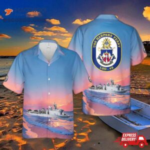 Us Navy Uss Harpers Ferry (lsd-49) Hawaiian Shirt