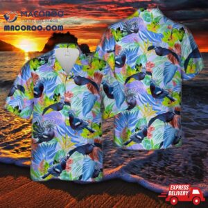 Victoria Crowned Pigeon Hawaiian Shirt