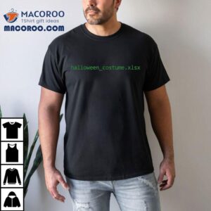 Vintage Funny Halloween Excel Spreadsheet File Shirt