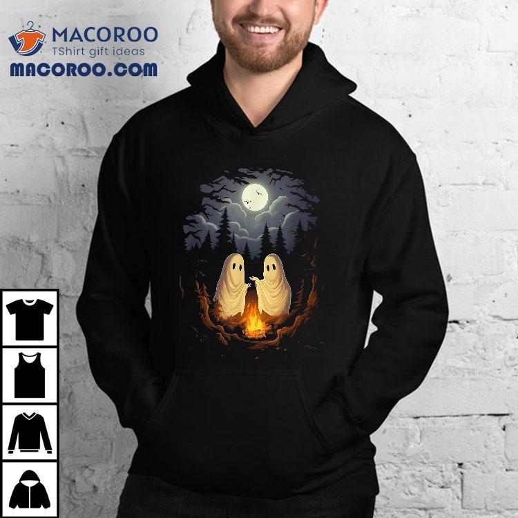 Vintage Ghost Camping Campfire Gothic Halloween Shirt Vintage Ghost Camping Campfire Gothic Halloween Shirt