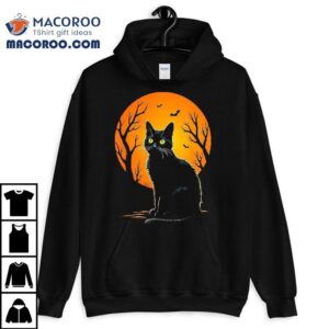 Vintage Scary Halloween Cat Costume Retro Shirt