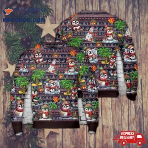 Winter Penguin Aop Christmas Ugly Sweater