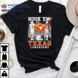 Texas Longhorns Jordan Whittington Arch Manning Hook Em Tshirt