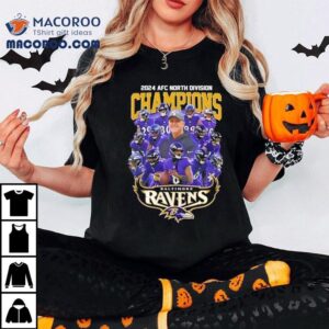 Afc North Division Champions Baltimore Ravens Team Tshirt