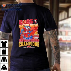 2025 Gator Bowl Ole Miss Rebels Champions Taxslayer Shirt