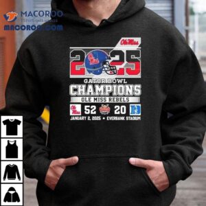 2025 Ole Miss Rebels Gator Bowl Champions Shirt
