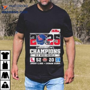 2025 Ole Miss Rebels Gator Bowl Champions Shirt