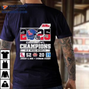 Ole Miss Rebels Gator Bowl Champions Tshirt