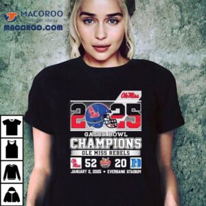 Ole Miss Rebels Gator Bowl Champions Tshirt
