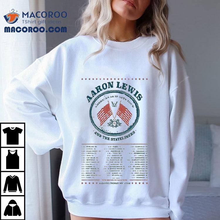 Aaron Lewis And The Stateliners American As It Gets Tour 2025 Shirt Aaron Lewis And The Stateliners American As It Gets Tour 2025 Shirt