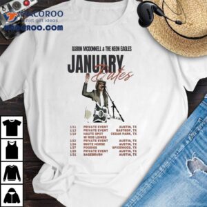 Aaron Mcdonnell And The Neon Eagles Tour January Dates 2025 Shirt