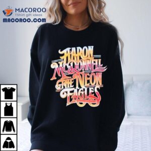 Aaron Mcdonnell The Neon Eagles Country Gold Logo Tshirt