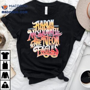Aaron Mcdonnell The Neon Eagles Country Gold Logo Tshirt