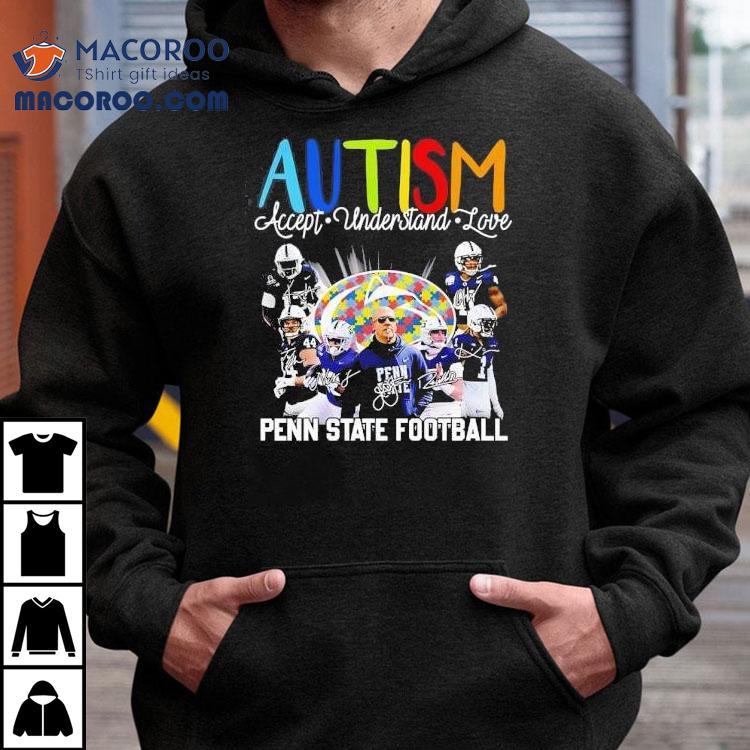 Autism Accept Understand Love Penn State Football Shirt Autism Accept Understand Love Penn State Football Shirt