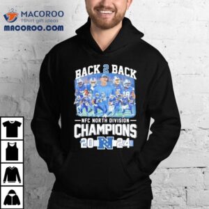 Back To Back Nfc North Division Champions Detroit Lions Tshirt