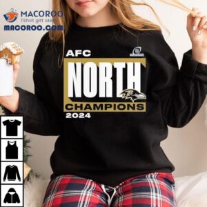Baltimore Ravens 2024 Afc North Division Champions Playoffs Nfl Shirt