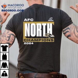 Baltimore Ravens Afc North Division Champions Playoffs Nfl Tshirt