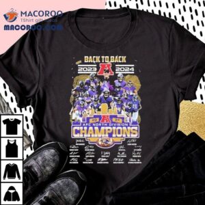 Baltimore Ravens Back To Back 2023-2024 Afc Division Champion Signatures Shirt