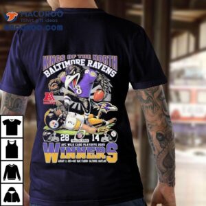 Baltimore Ravens Pittsburgh Slers Kings Of The North Afc Wild Card Playoffs 2025 Winners Nfl Mascot Shirt 3 Baltimore Ravens Pittsburgh Slers Kings Of The North Afc Wild Card Playoffs Winners Nfl Masco Tshirt