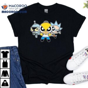 Bender Homer And Rick The Powerpuff Girls Tshirt