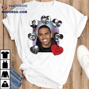 Chris Brown I Love Breezy Heart Photo Tshirt