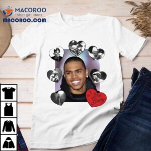 Chris Brown I Love Breezy Heart Photo Tshirt